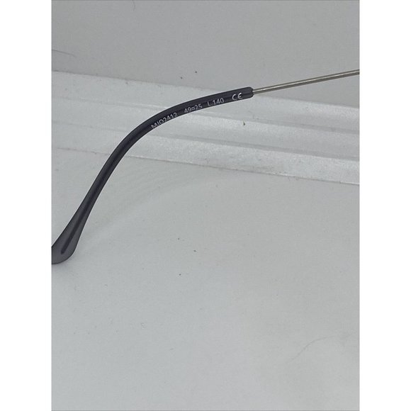 Maui Jim MJO2412-11M Smoke Black Silver Wire Round Eyeglasses Frames 49-25-140